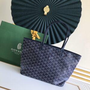 고야드 (리미티드) 리미티드 라인 지퍼 쇼핑백 토트백 고야딘 캔버스 블루 8022