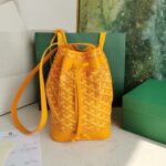 고야드 (리미티드) 리미티드 버킷백 고야딘 캔버스 조절 가능한 어깨끈 노란색 8033