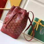 고야드 (리미티드) 리미티드 버킷백 고야딘 캔버스 패턴 레드