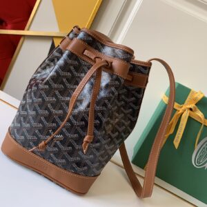 고야드 (리미티드) 리미티드 버킷백 고야딘 캔버스 블랙탄