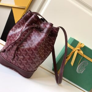 고야드 (리미티드) 리미티드 버킷백 고야딘 캔버스 로고 패턴 버건디