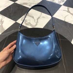 프라다 (블랙프라임) 클레오 호보백 레더 복고풍 블루 BC499