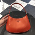 프라다 (블랙프라임) 클레오 레트로 호보 백 호보백 레더 오렌지 BC499