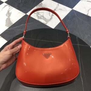 프라다 (블랙프라임) 클레오 레트로 호보 백 호보백 레더 오렌지 BC499