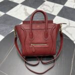 셀린느 (블랙프라임) 나노 스마일 백 나노 레더 웃는 얼굴 레드 189243