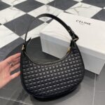 셀린느 (블랙프라임) 아바 백 미디움 토트백 미디움 레더 퀼팅 블랙 193952