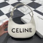 셀린느 (블랙프라임) 아바 백 토트백 레더 블랙 프린트 화이트 193952