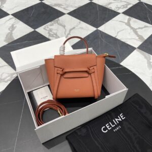 셀린느 (블랙프라임) 벨트 백 미니 미니백 Mini 레더 블랙프라임 오렌지 194263