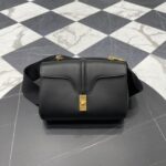 셀린느 (블랙프라임) 틴 16 숄더백 소가죽 블랙