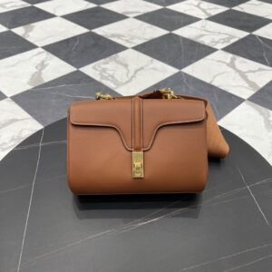 셀린느 (블랙프라임) 틴 16 숄더백 양가죽 블랙프라임 브라운