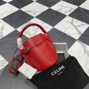 셀린느 (블랙프라임) 빅 백 버킷 나노 버킷백 나노 레더 레드 187243