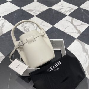 셀린느 (블랙프라임) 빅 백 버킷 나노 버킷백 Nano 소가죽 크림 187243