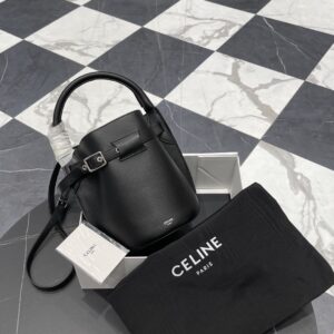 셀린느 (블랙프라임) 빅 백 버킷 나노 버킷백 Nano 레더 블랙 187243