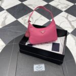 프라다 (블랙프라임) 호보백 나일론 핑크 NE515