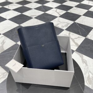 셀린느 (블랙프라임) 대형 카바스 토트백 레더 네이비 189593