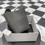 셀린느 (블랙프라임) 상글 통근백 대형 레더 그레이 189593