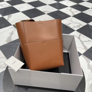 셀린느 (블랙프라임) 대형 카바스 토트백 레더 브라운 189593