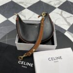 셀린느 (블랙프라임) 아바 숄더백 레더 블랙 196923