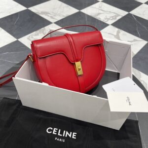 셀린느 (블랙프라임) 마용 트리옴프 토트 토트백 대형 레더 레드 189193