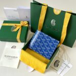 고야드 (리미티드) 빅투아르 지갑 반지갑 고야딘 캔버스 리미티드 블루 8507