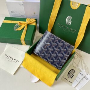 고야드 (리미티드) 빅투아르 지갑 반지갑 고야딘 캔버스 리미티드 에디션 블루 8507