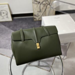 셀린느 (블랙프라임) 소프트 16 토트백 레더 올리브 그린 194043