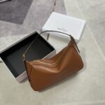 셀린느 (블랙프라임) 로미 백 소가죽 금장 브라운 197443