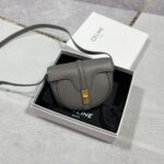 셀린느 (블랙프라임) 베사주 16 숄더백 레더 그레이 188013