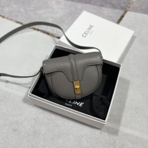 셀린느 (블랙프라임) 베사주 16 숄더백 레더 그레이 188013