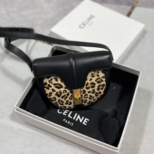 셀린느 (블랙프라임) 미니 리저브 토트 숄더백 레더 레오파드 패턴 베이지 188013