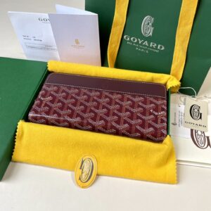 고야드 (리미티드) 마띠농 지갑 고야딘 캔버스 와인 레드 8509