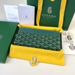 고야드 (리미티드) 마티뇽 롱 지퍼 지갑 고야딘 캔버스 리미티드 에디션 네이비 8509