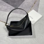 셀린느 (블랙프라임) 로미 백 토트백 소가죽 골드 하드웨어 블랙 197443