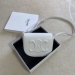 셀린느 (블랙프라임) 폴코 마르사르백 크로스백 레더 블랙프라임 화이트 198263