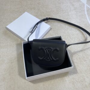 셀린느 (블랙프라임) 폴코 백 크로스백 레더 블랙프라임 블랙 198263