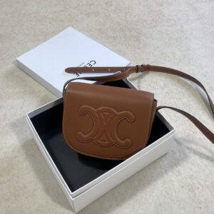 셀린느 (블랙프라임) 폴코 마르사르백 크로스백 레더 블랙프라임 브라운 198263