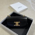 셀린느 (블랙프라임) 체인 숄더백 소가죽 블랙 197993