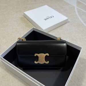 셀린느 (블랙프라임) 체인 숄더백 소가죽 블랙 197993