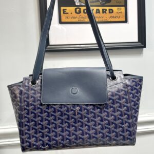 고야드 (리미티드) 루레트 백 토트백 미디움 고야딘 캔버스 리미티드 네이비 8052