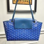 고야드 (리미티드) 루레트 백 토트백 미디움 고야딘 캔버스 리미티드 에디션 블루 8052