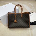 셀린느 (블랙프라임) 빈티지 PVC 쇼핑백 PVC 빈티지 브라운 197912