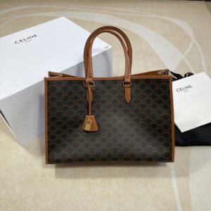 셀린느 (블랙프라임) 빈티지 PVC 쇼핑백 PVC 빈티지 브라운 197912