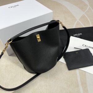 셀린느 (블랙프라임) 16 물통백 토트백 캐비어 가죽 블랙 195573