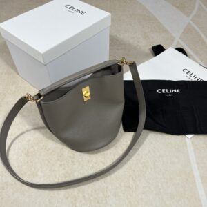 셀린느 (블랙프라임) 미니 물통백 Mini 레더 그레이 197573