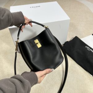 셀린느 (블랙프라임) 미니 물통백 Mini 레더 블랙 197573