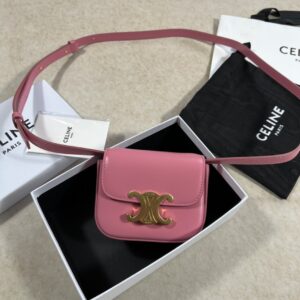 셀린느 (블랙프라임) 미니 카레도 크로스백 Mini 레더 핑크