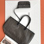 고야드 (리미티드) 앙주 미니백 Mini 고야딘 캔버스 리미티드 블랙 8017