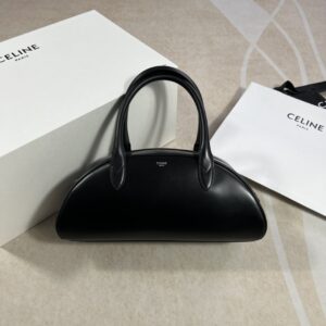 셀린느 (블랙프라임) 볼링백 토트백 소가죽 레트로 디자인 블랙 197403