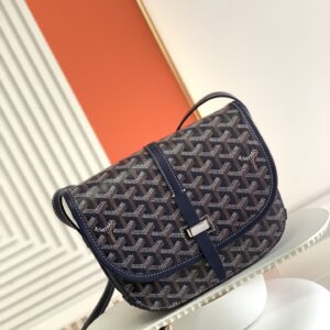 고야드 (리미티드) 벨베데르 2 크로스백 미니 고야딘 캔버스 패턴 블루 8021