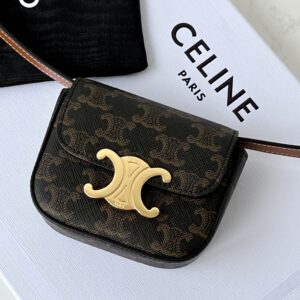 셀린느 (블랙프라임) 미니 카레도 백 크로스백 Mini 레더 프린트 패턴 블랙